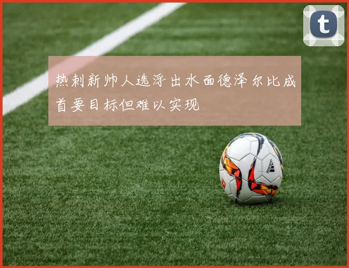 热刺新帅人选浮出水面德泽尔比成首要目标但难以实现